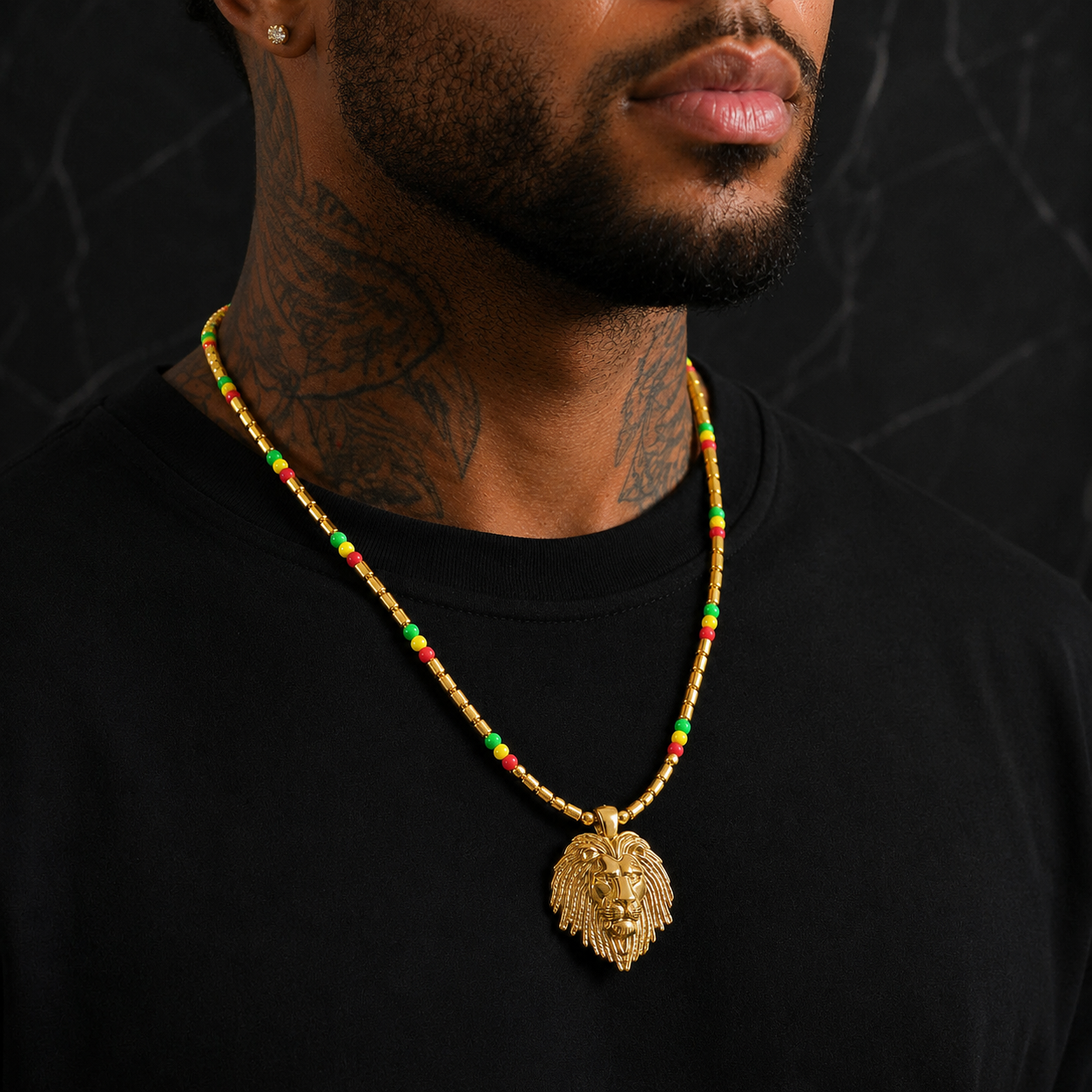 Rasta Lion Pendant
